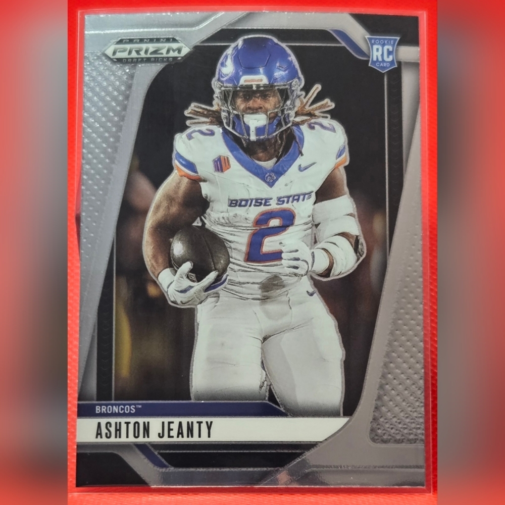 Panini Prizm Football Card - Blue and White / ASHTON JEANTY